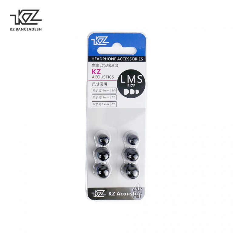 KZ Eartips 3 Pairs L M S In Ear Silicone Eartips