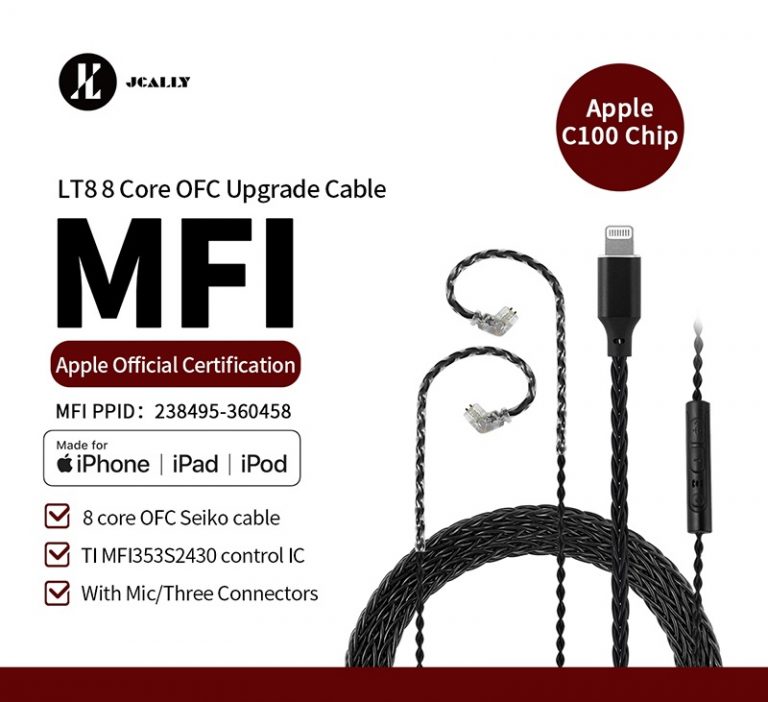 JY LT8 Lightning 5N OFC Upgrade Wire 8 Core MFi Certified - Image 2