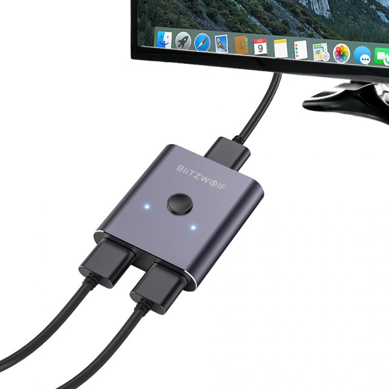 BlitzWolf BW-HDC2 Bi-Directional HDMI Switch 2 x 1/1 x 2 Dual Modes 4K HDMI - Image 4