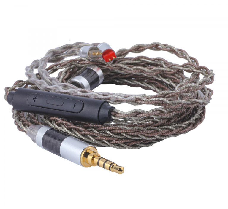 TRIPOWIN C8 8-Core Silver Copper Foil Braided Earphone Replacement Upgrade Cable - Image 3