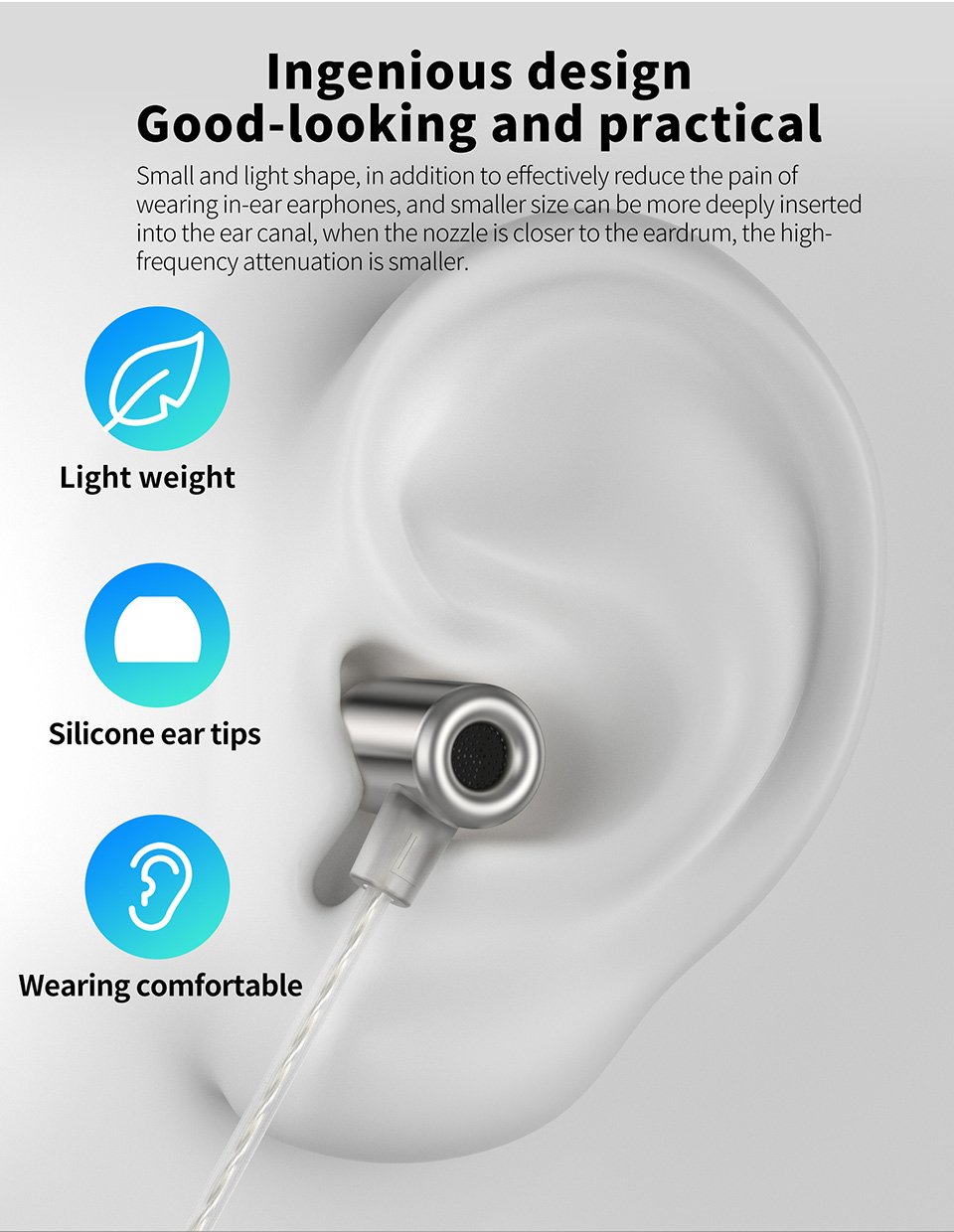Gadgetoo Kz Ling Long Open Back Micro Dynamic Earphone