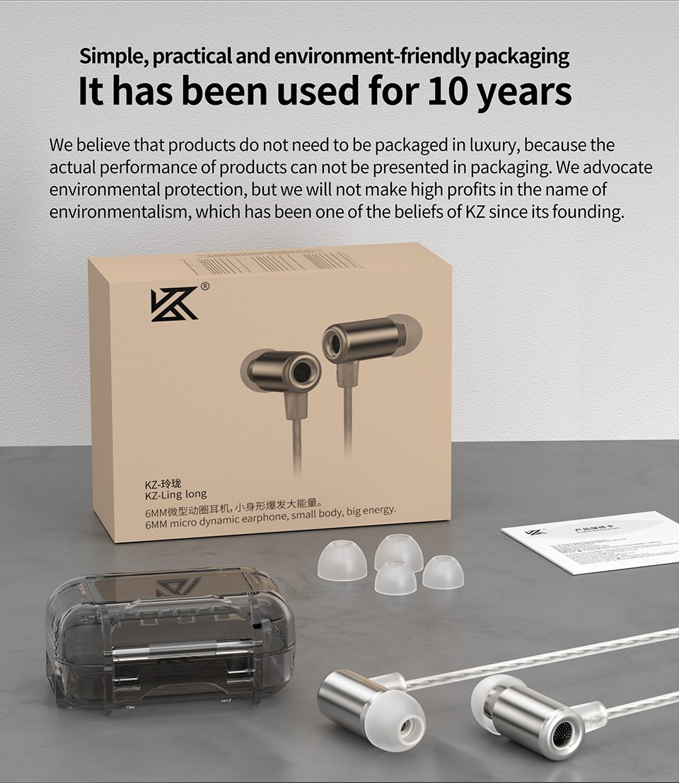 Gadgetoo Kz Ling Long Open Back Micro Dynamic Earphone
