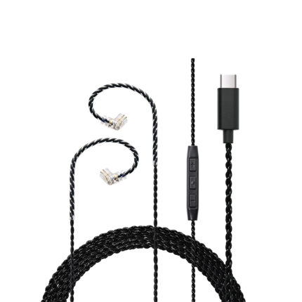 JY TC4S 4 Core USB Type C Earphone Cable OFC with Mic