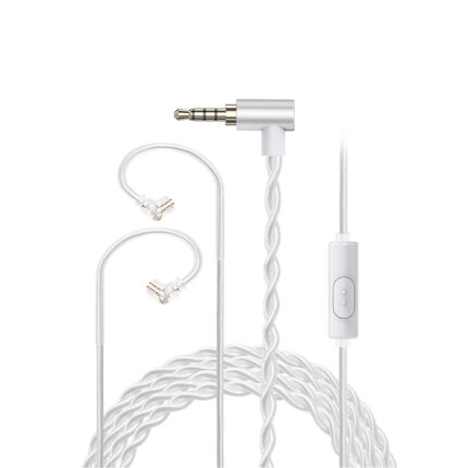 JCALLY JC20S 8 Core Twist OFC Silver Plated Cable HIFl Earphone Upgraded Cable with Mic