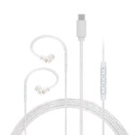 JCALLY PJ3 5N OFC Silver-plated Earphone Cable Built-in DAC Chip with Mic Type C Straight Plug Line