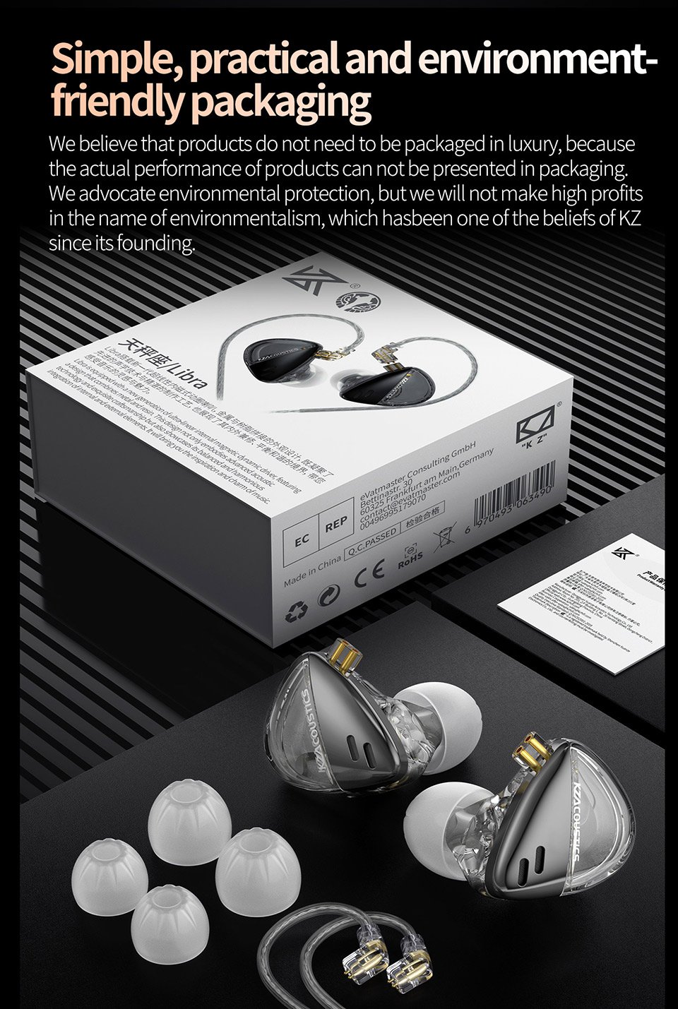 Gadgetoo Kz Angelears Libra Ultra-Wide Frequency Dynamic Iem