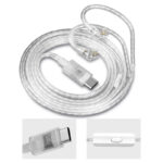 KZ Type C OFC Silver Plated Earphone Cable with Mic