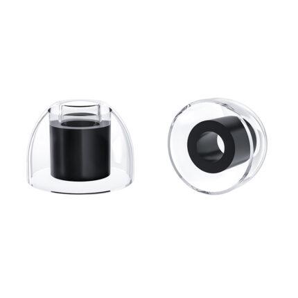 KBEAR KT01 Liquid Silicone Eartips Skin Friendly Clear-black