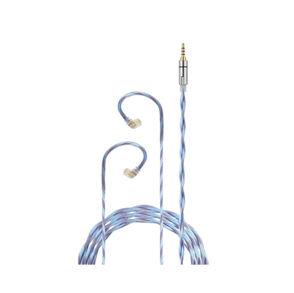 JCALLY JC20 364 Spiral Coil Braided Upgrade Cable with Mic