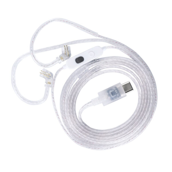 KZ M2 Type C OFC Silver Plated Cable Built in Omnidirectional Microphone