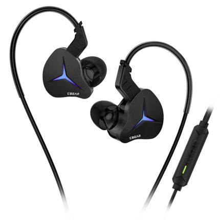 KBEAR Venus 1 DD in Ear Monitors Type C Earphones with LED lighting